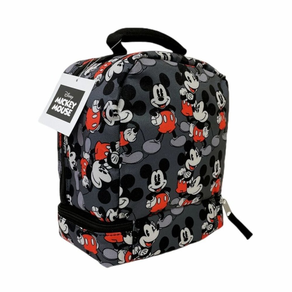 Disney Mickey Mouse All Over Print Drop Bottom Lunch Bag, Mickey Mouse Lunch Bag - Picture 5 of 7